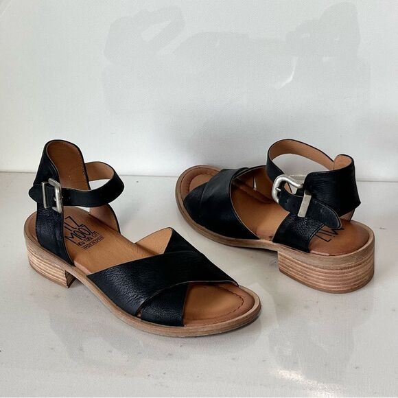 Miz Mooz Moe Leather Heeled Sandals - Picture 2 of 8